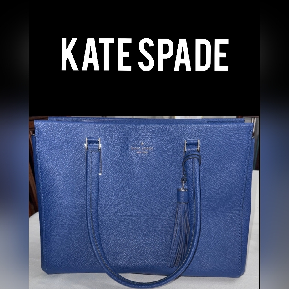 NWT! KATE SPADE RIVER BLUE NAOMI PEBBLED LEATHER BAG